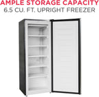 Frigidaire Upright Freezer, 6.4 cu ft, Deep Freeze, Platinum Design Series