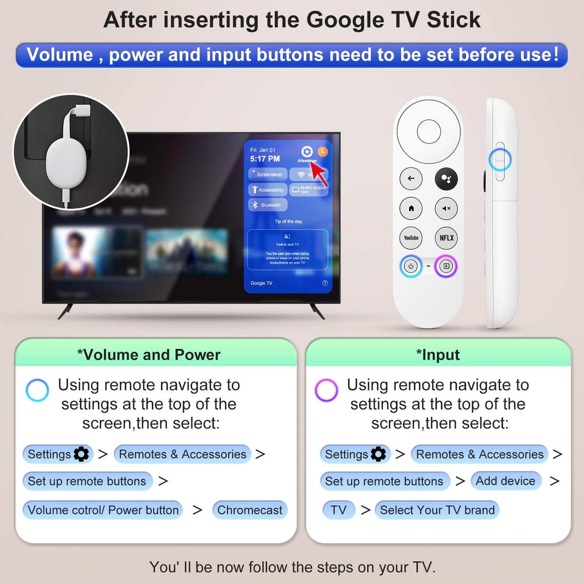 Universal Backlit Remote for LG Smart TV Remote Control Replacement
