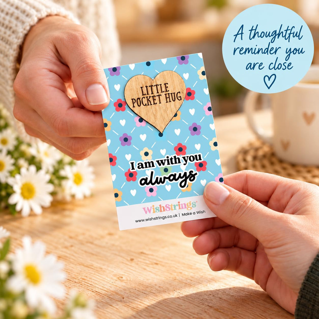 WishStrings Pocket Hug, Little Hug Gifts, Thinking of You Card