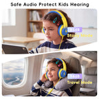 Candy Bila Wired Kids Headphones for School, Over-Ear for Boys Girls