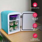 Frigidaire Retro Mini Compact Beverage Cooler, Great for Keeping Office Lunch Cool! (Built-in Bluetooth Speaker)