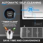 ICEPURE Nugget Ice Makers Countertop with App, Portable Ice Machine