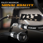 G-PLUG 40FT RG6 Coaxial Cable Extender - Coax Cable Cord, Triple Shielded