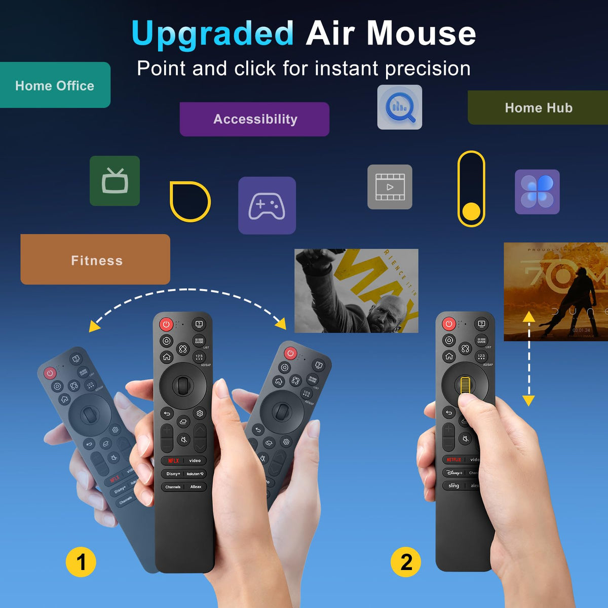 Voice Remote for Samsung Smart TV QLED UHD Frame Curved Solar 4K 8K Q60 Q70 Q80 Q90 8 Series 9 Series TU8000 AU8000 CU7000 CU8000 DU7200 DU8000 Voice Remote Control Replacement