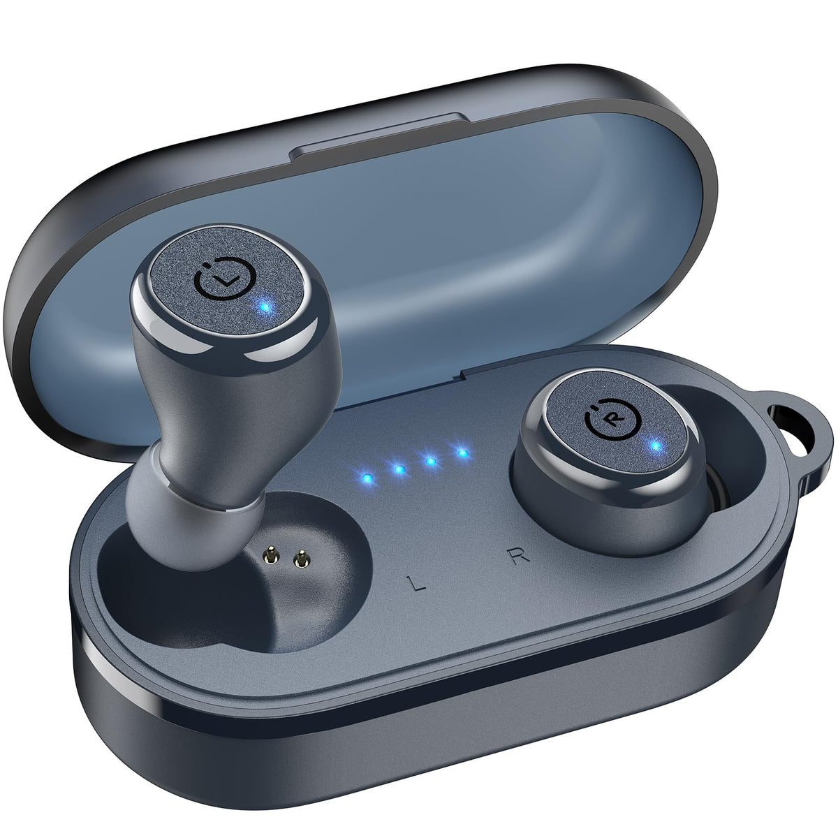 TOZO T10 Wireless Earbuds Powerful Bass Stereo Wireless Charging, APP, IPX8
