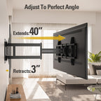 Mounting Dream Full Motion TV Wall Mount for 32-70 Inch TVs up to 110lbs