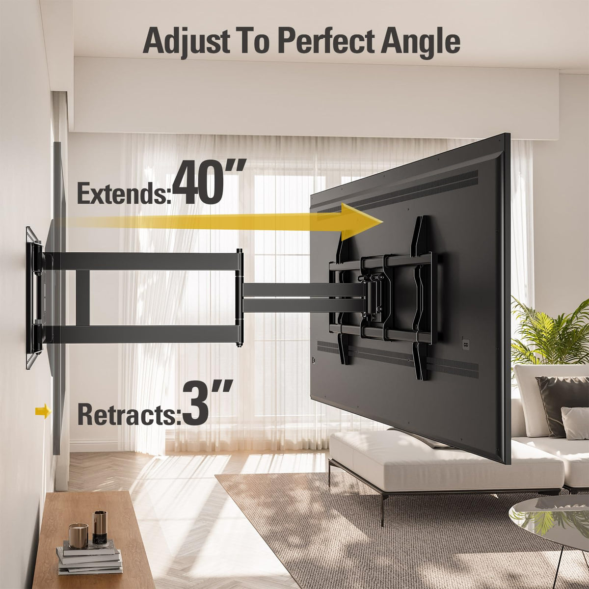 Mounting Dream Full Motion TV Wall Mount for 32-70 Inch TVs up to 110lbs