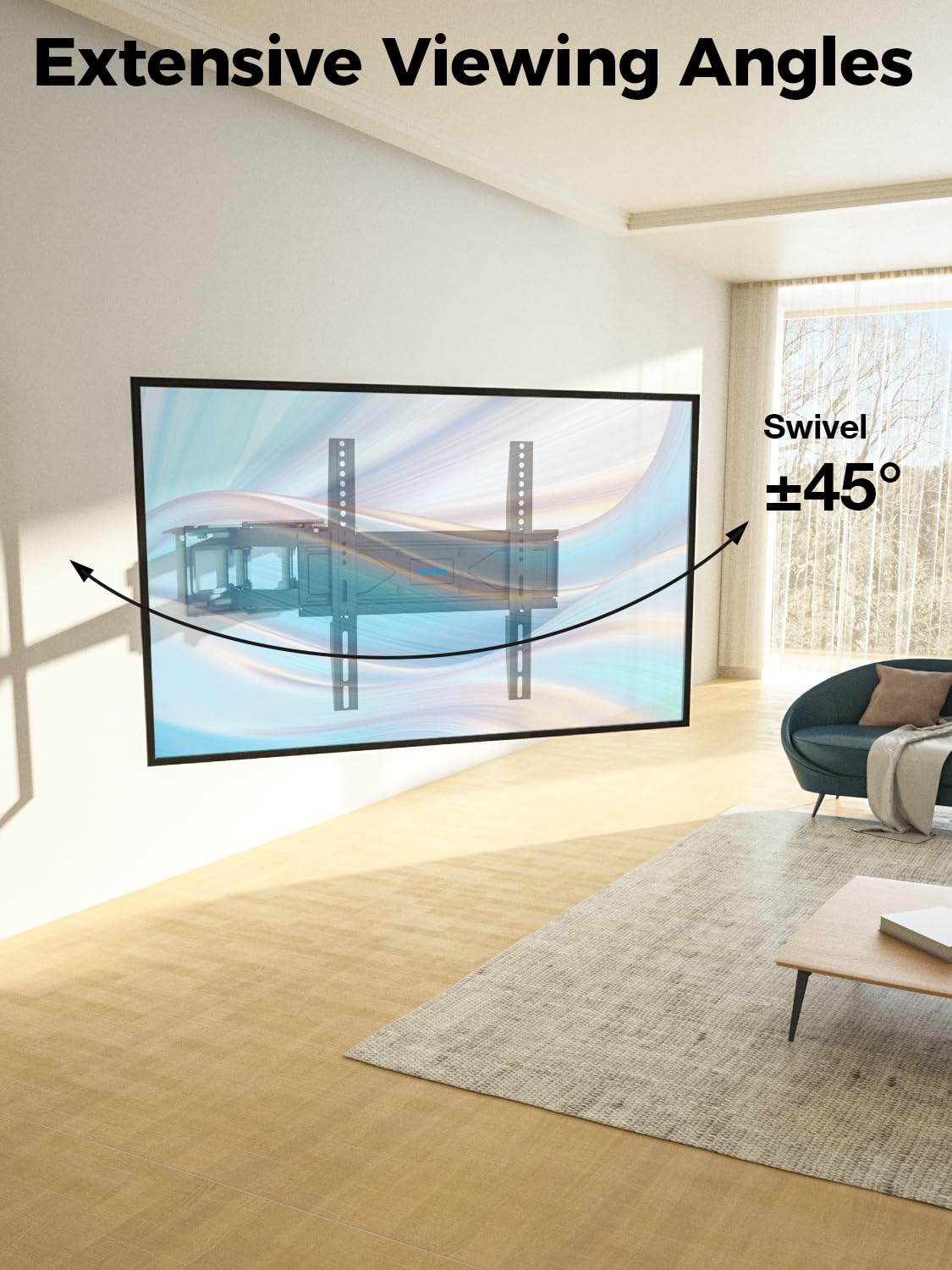 USX STAR Tilting TV Wall Mount Bracket for 32 42 43 50 55 60 Inch TVs