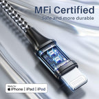 RAVIAD USB C to Lightning Cable Short 0.15M [MFi Certified] iPhone Charger
