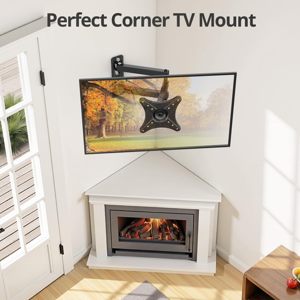 IWORBOARD 24 32 40 42 inch Fixed TV Monitor Wall Mount for 14-42 inch LED LCD Screen,Low Profile Small RV TV Mount, Easy Slim Flat Wall Bracket, Max VESA 200x200mm, 66lbs, Single Stud