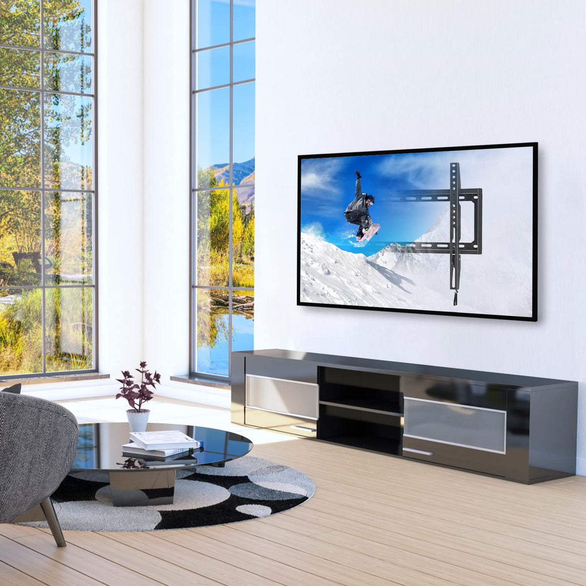 Mounting Dream Tilt TV Wall Bracket for 37-82" TV Max VESA 600x400mm 60kg