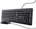 Trust Taro Wired Keyboard and Mouse Set QWERTY UK Layout, Black