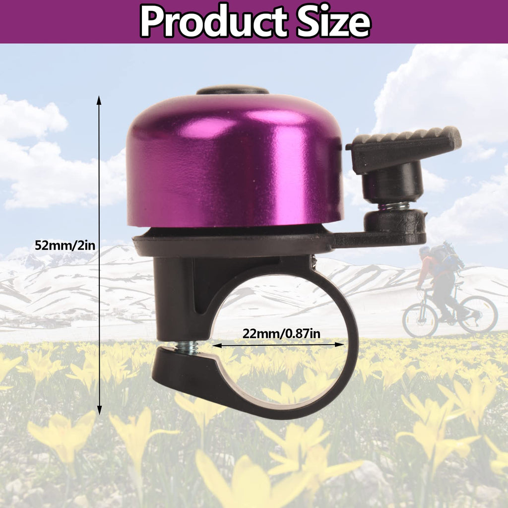 Bike Bell Bicycle Bell with Loud Crisp Clear Sound, Road and Mountain Bike Bell Adults Kids(8 colors)