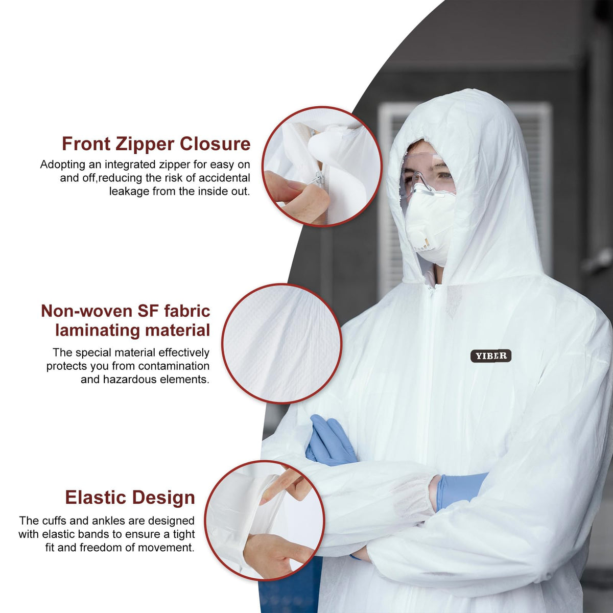 Hazmat Suits & Disposable overalls| Multiple Specifications Options & Full Body Protective | Suit for painting & Cleaning