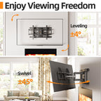 IWORKBOARD 55 65 75 85 inch Tilting TV Wall Mount for 32-90 '' TVs, Low Profile TV Mount Bracket, Safe Lock & Quick Release,Max VESA 600x400mm, 24 inch Studs,132 lbs, Fit Most 55+ 75+ 85+ 86 TVs