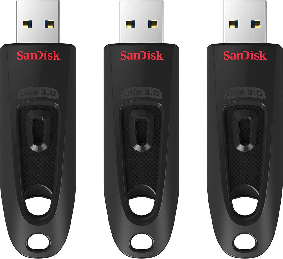 SanDisk Ultra 64GB USB Flash Drive USB 3.0 up to 130MB/s Read - Pack of 3