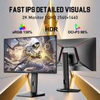 SANSUI 24 Inch Gaming Monitor 200Hz 1Ms FreeSync HDR 110% sRGB FHD 1080P Computer Monitor HDMI DP Ports Eye Care Frameless VESA Mount Cable Management(ES-G24F4L HDMI Cable Included)