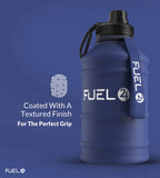 Fuel24 Stainless Steel Jug - 1.3 or 2.2 Litre Water Bottle - Extra Strong, BPA Free, Leak Proof - Large Gym Sports Bottle, 1.3L, 2.2L, Metal Bottle - Colour Options