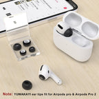 3 Pairs Replacement Ear Tips for AirPods Pro 2nd & 1st(Small, Black)
