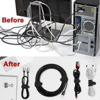 24Pcs Silicone Cable Ties, Cord Organizer Cable Management-Multi