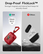 ESR for AirPods 5/4 Case, Compatible with MagSafe, Drop-Proof Lock, Black