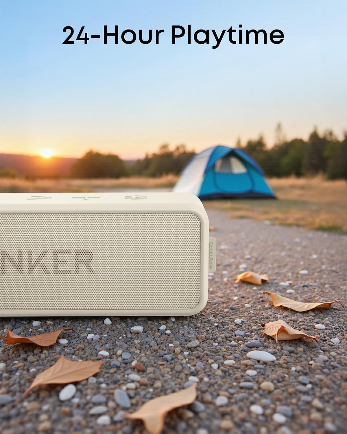 Anker soundcore 2 Portable Bluetooth Speaker, 24-Hour Playtime, IPX7