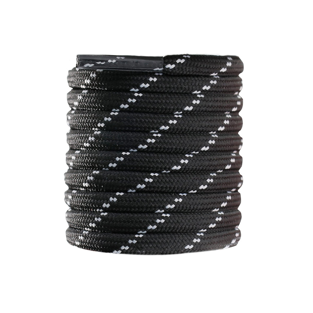 CCSOFTIME Round Work Boot Laces - Heavy Duty, Thick Replacement Laces for Men, Women, Adults - Walking, Hiking, Steel Toe, Safety, Hunting Boots