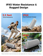 Bluetooth Speaker, 20W HD Sound, Portable Wireless, IPX5 Waterproof, Up to 24H Playtime, TWS Pairing, for Home/Party/Outdoor/Camping/Beach Essentials, Electronic Gadgets, Birthday Gift (Teal)