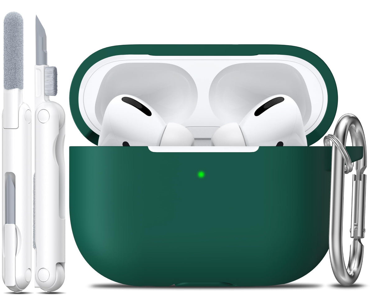 R-fun for AirPods Pro 3 Case Soft Silicone Protective Cover, Black