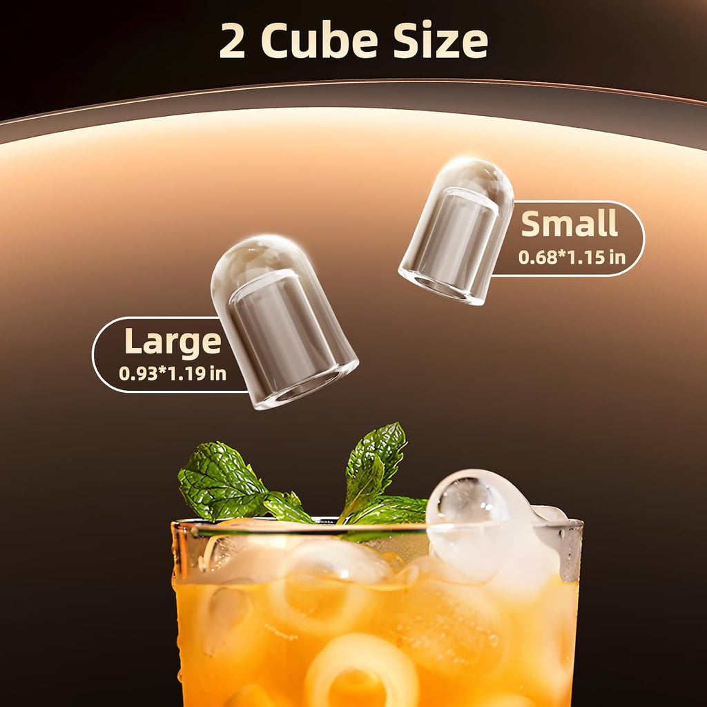 Countertop Portable Ice Maker, 8 Cubes in 6 Mins Fast Ice Making, 26Lbs Ice Per Day Auto Self-Cleaning Ice Machine with Ice Basket & Scoop, Compact Mini Ice Maker for Home Kitchen Office Bar RV Travel