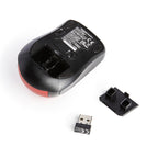 Amazon Basics Wireless Mouse for Laptop, 2.4GHz with USB Nano Receiver – Black