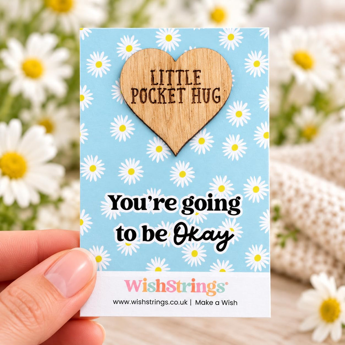 WishStrings Pocket Hug, Little Hug Gifts, Thinking of You Card