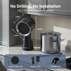 AAOBOSI Portable Range Hood, 3-Speed Desktop Exhaust Fan for Kitchen