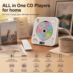 Gueray CD Player Portable Bluetooth Desktop CD Players for Home