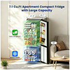 Apartment 7.1 Cu.Ft Refrigerator with Bottom Freezer Red