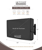 ULTCOVER Waterproof Outdoor TV Cover 55-59 inch, Black