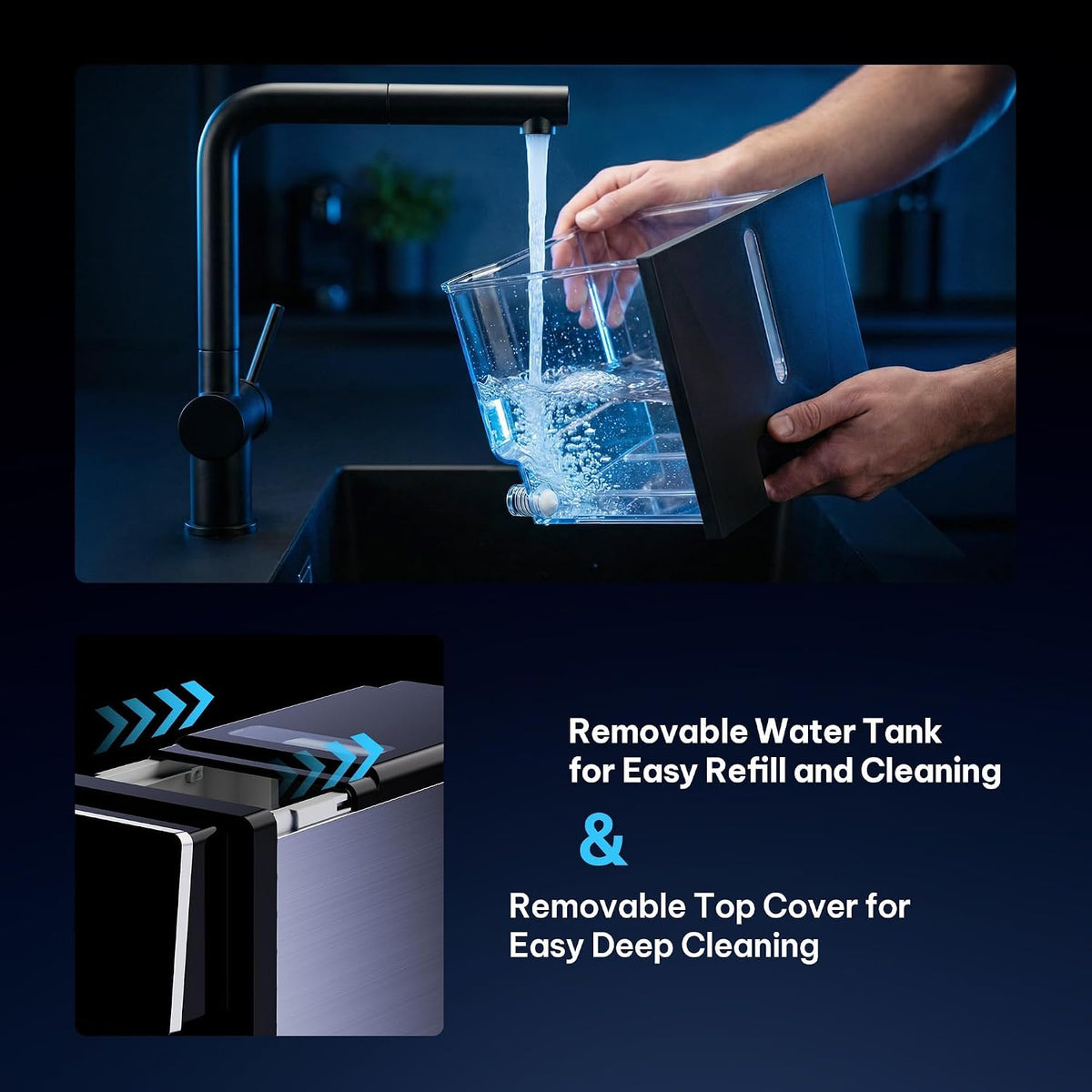 Silonn Ice Maker Countertop, 9 Cubes Ready in 6 Mins, 26lbs in 24Hrs, Self-Cleaning Ice Machine with Ice Scoop and Basket, 2 Sizes of Bullet Ice for Home Kitchen Office Bar Party