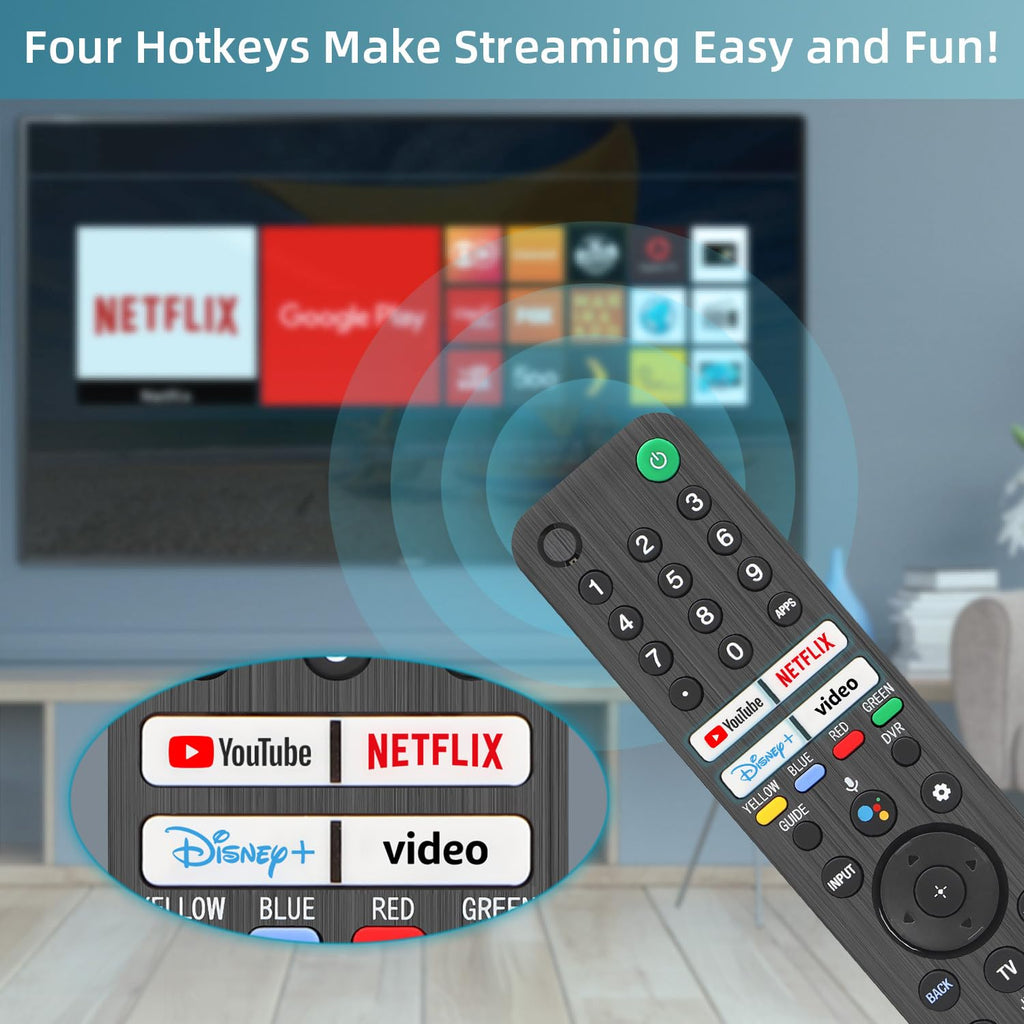 Rechargeable TV Remote for Samsung Smart TVs, Replacement for All 2019-2026 Samsung TV Remote Control with Voice Control. USB-C Fast Charging. Solar Charging. 2-Year Warranty.