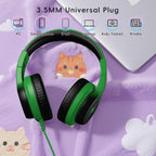 Candy Bila Wired Kids Headphones for School, Over-Ear for Boys Girls