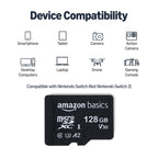 Amazon Basics microSDXC Memory Card, 64GB, A2, U3, 100MB/s Read Speed, Black, 2-Pack