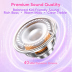 Candy Bila Wired Kids Headphones for School, Over-Ear for Boys Girls