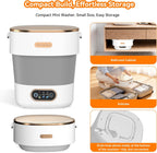 JUJOJB Portable Washing Machine, Folding 20L Mini Washer and Spin-Dryer