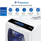 AIRMSEN Portable Countertop Dishwasher, No Hookup Needed