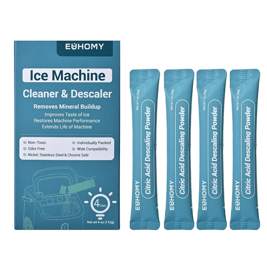 EUHOMY Ice Maker Cleaner & Descaler, 12 Uses & Individually Packed