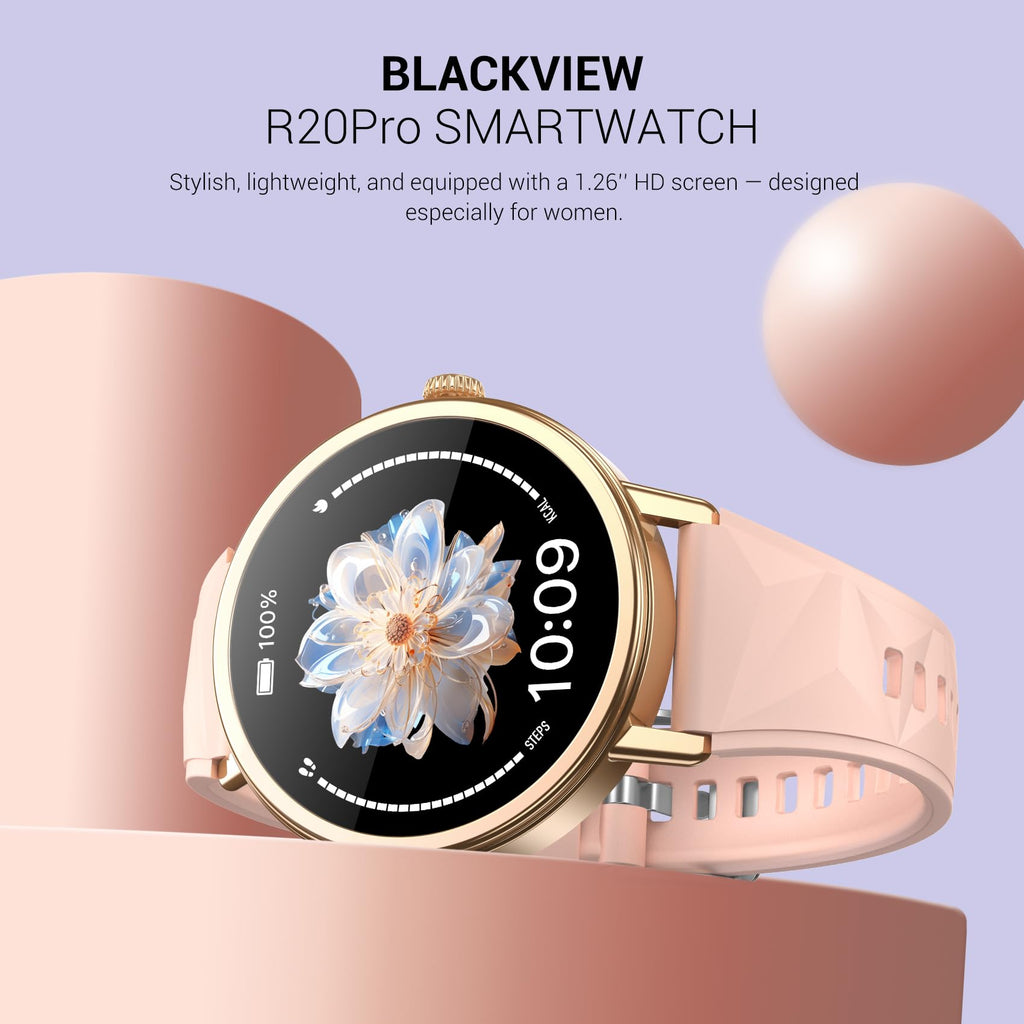 Blackview Military Smart Watch for Men (Answer/Make Calls), 1.45" Fitness Tracker with 100-Day Battery/Flashlight/Compass/Heart Rate/SpO2/Sleep, 150+ Sports IP68 Waterproof Smartwatch for iOS Android