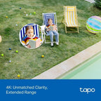 Tapo TC46 4K 8MP Pan/Tilt Outdoor Security Camera CCTV Camera