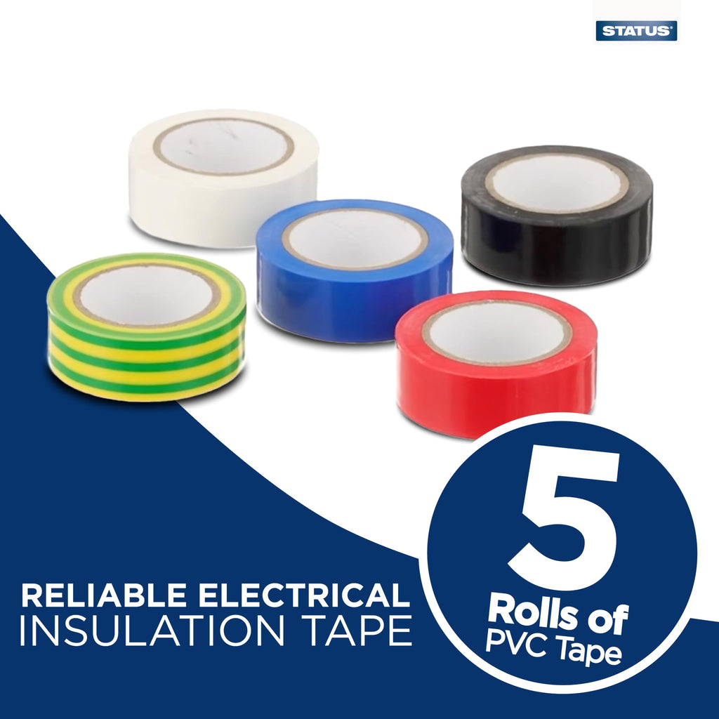 Status IONOS Red PVC Tape, 33 metres, Pack of 1