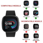AK Straps for Fitbit Sense 2/Fitbit Sense/Fitbit Versa 4/Fitbit Versa 3 Straps for Women Men,Silicone Sport Classic Soft Replacement Straps Compatible with Fitbit Versa 3/Versa 4/Sense/Sense 2