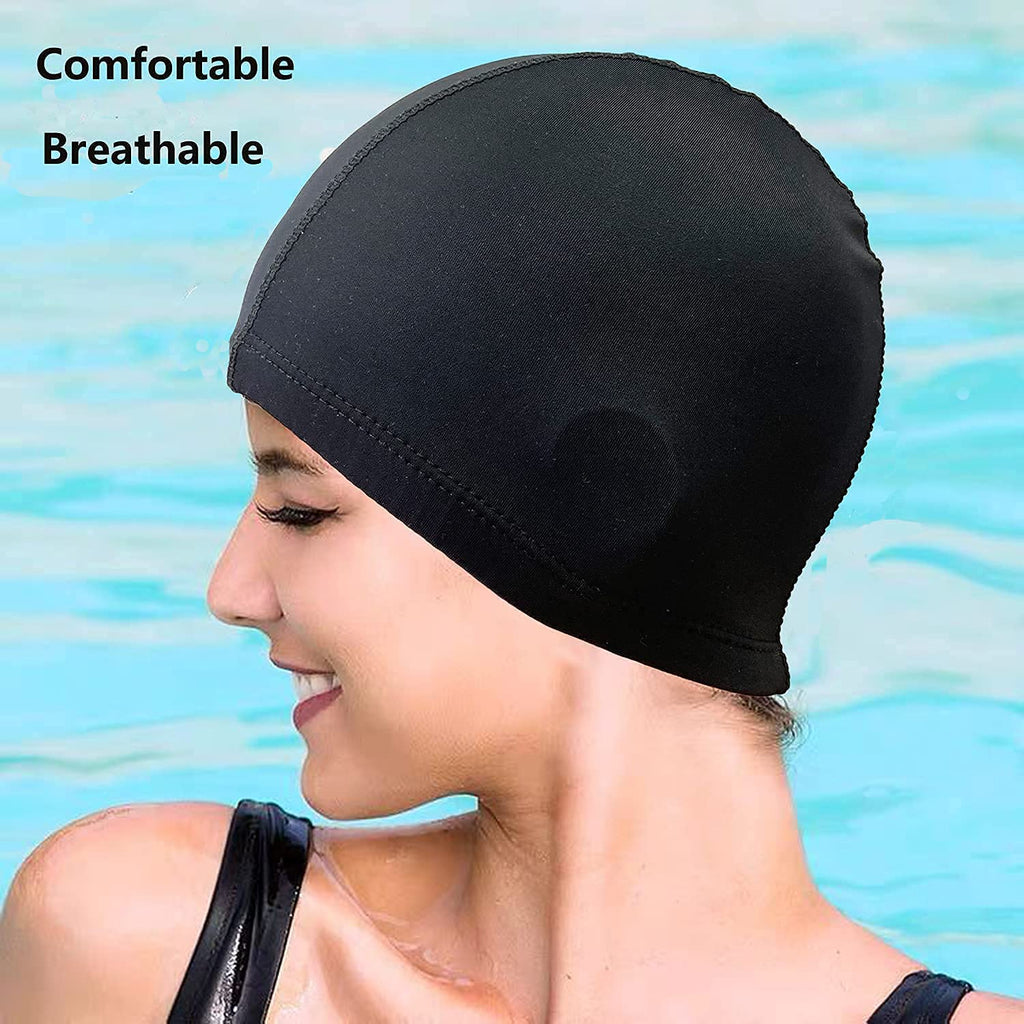 2 Swimming Caps for Kids Girls Boys Adult Light Swimming Cap Swim Hats Kid