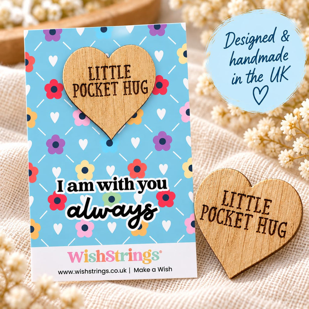 WishStrings Pocket Hug, Little Hug Gifts, Thinking of You Card